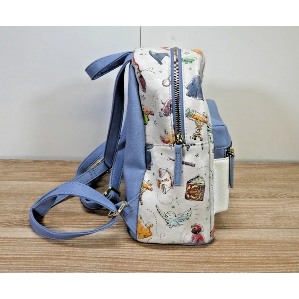 Harry Potter Watercolor Icons Mini Backpack Wizarding World - Used - Picture 4 of 5